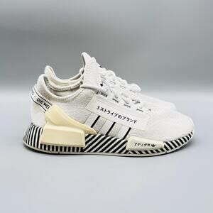 Adidas Shoes Womens 5.5 White Black Stripe NMD R1 Japanese Text Casual Sneakers
